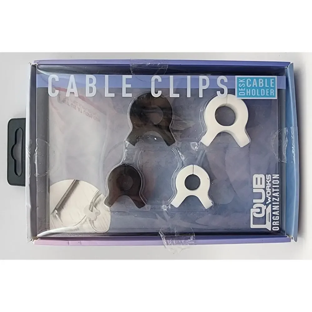 Multi Purpose Cable Clips Set of 4 - Vivitar - QUB Works - Return